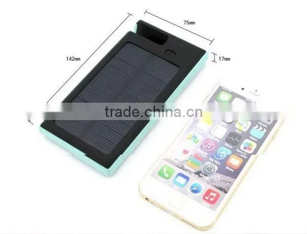 AWC940 Waterproof 8000mAh Solar Cell Power Bank with Holder 3.7v Mobile Phone Battery Portable Battery Charger