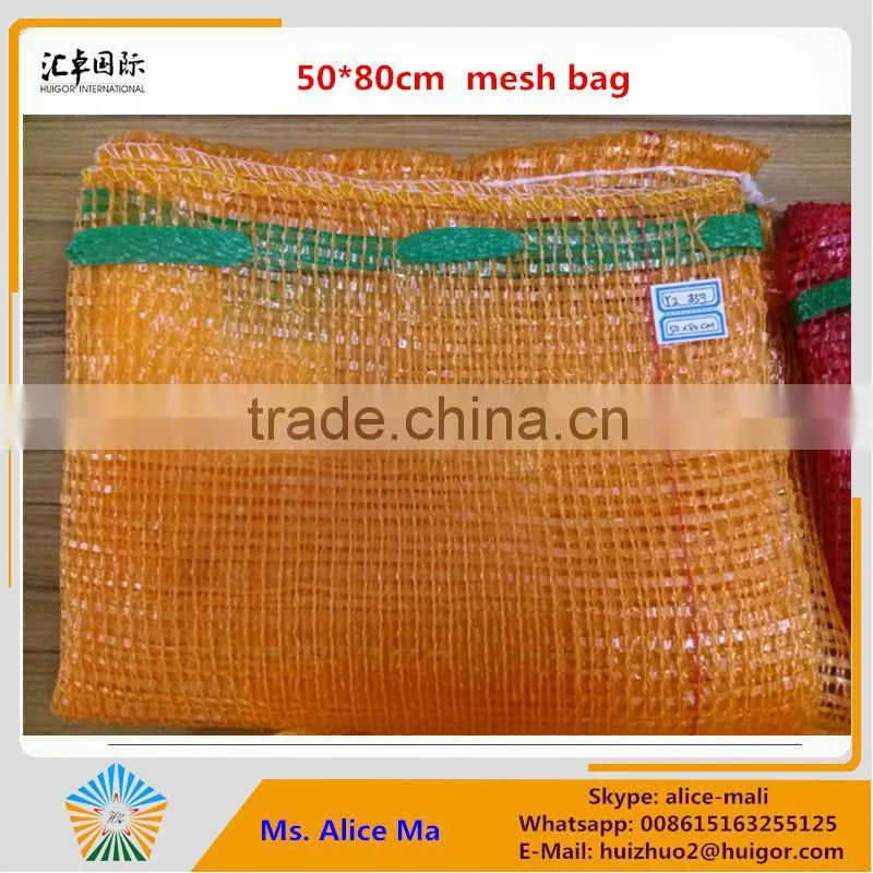 high quality pp mesh bags for potato, onion, other vegetable and fruit