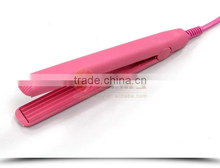 Multifunctional 2 in 1 flat iron do usb powered hair straightener,mini hair straightener with teeth and good quality SY-832