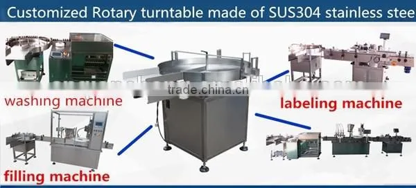 SUS304 Stainless steel automatic alcohol bottle collecting turntable