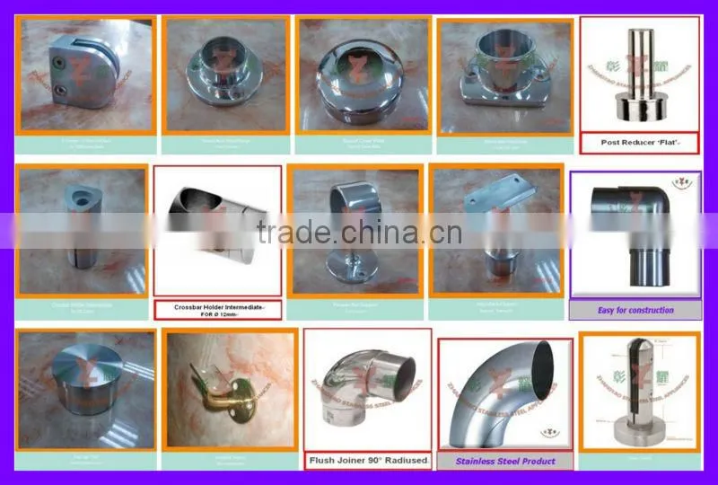 Handrail for outdoor stair steps in Stainless steel pipes