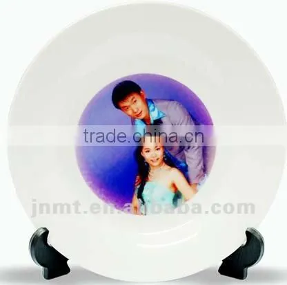 10 Inches Dia.Ceramic white edge Sublimation plate