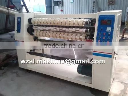 Multifunctional bopp office packing tape slitting machine , stationery tape slitting machine