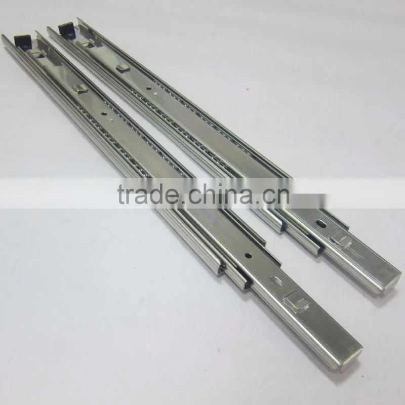 45mm 3 Fold Full Extension rain bow tool box drawer ball bearing slide tool box slide rails