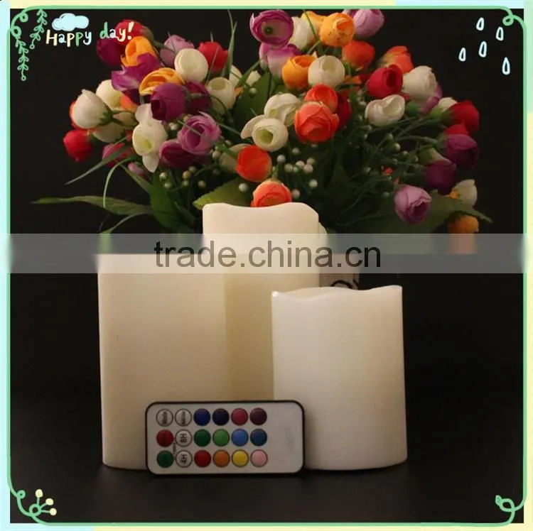 12 colors changing LED flameless taper candles