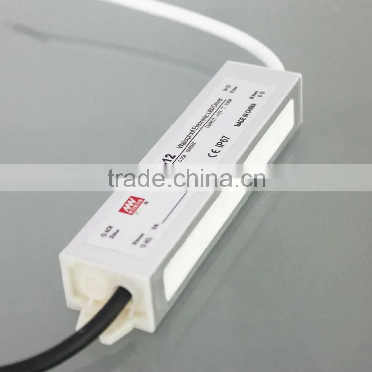 CE.ROHS approved led power driver 12v industrial power supply 10w led waterproof led power supply