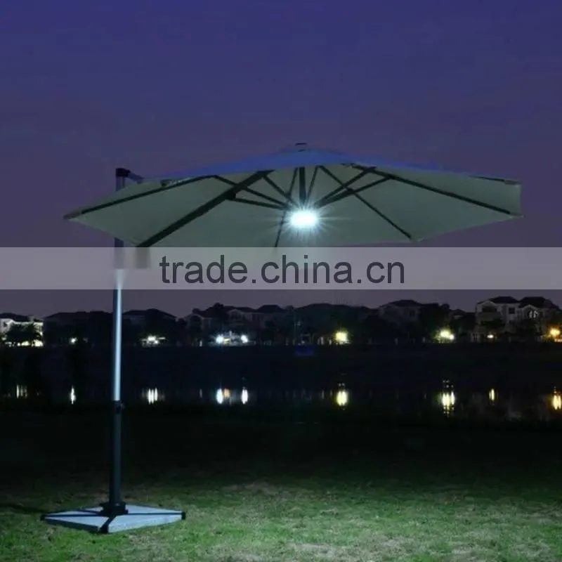 LED Umbrella Wind Resist Standard Size Solar Umbrella Patio Outdoor Solar LED Umbrella