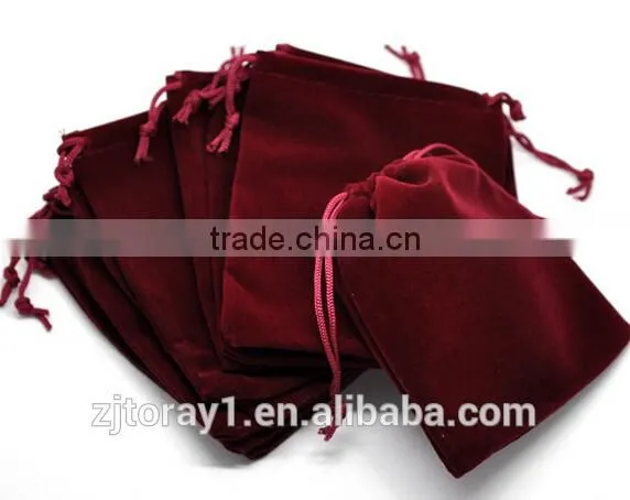 Red Mini Velvet Drawstring Bag Pouch Jewelry Gift Bags Pouches