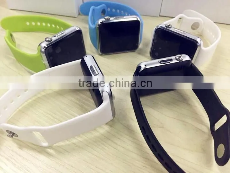 2016 Most fashionable multifunctional metal plating 1.54 inch MTK6260 A A1 smart watch for mobile phone