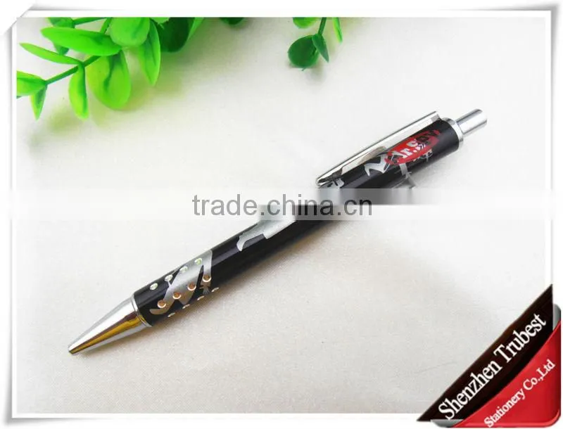 Metal ball pen , Retractable Roller ball pen