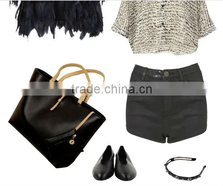 2013 hot ladies designer leather handbag /alibaba china shoulder bag