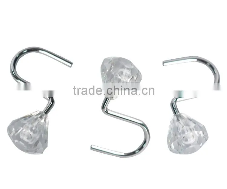 curtain hook curtain accessories/fancy curtain rod hook, curtain rod accessories, curtain pole fitting on hot sale