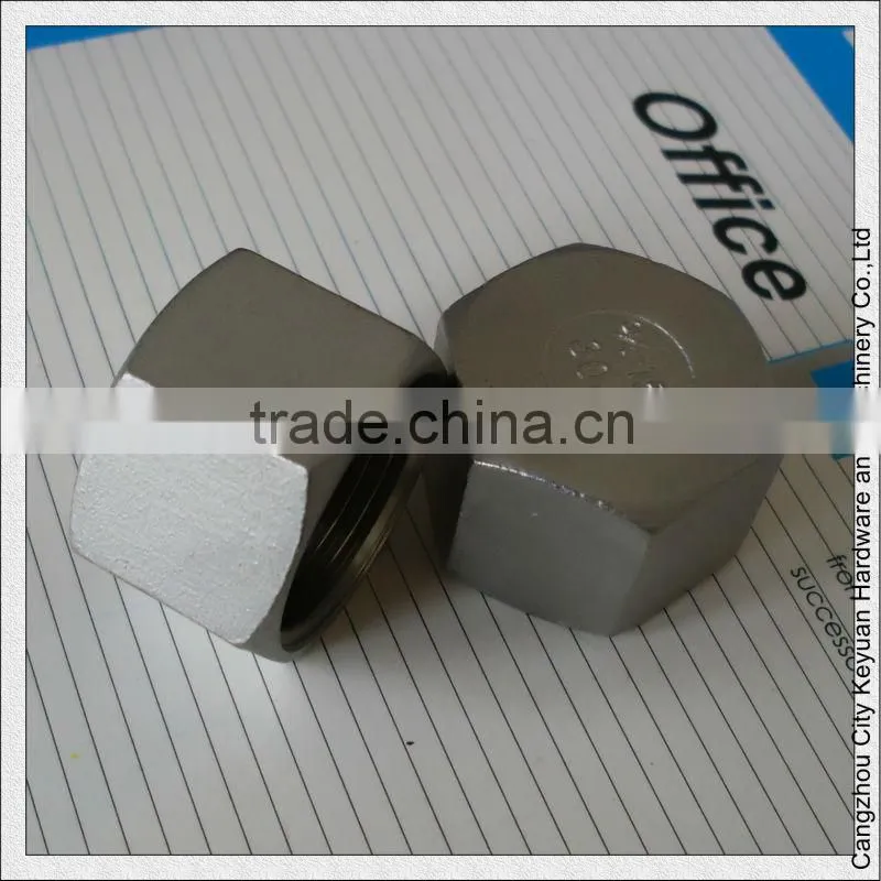 3" BSPP threaded end cap in ss304 grade