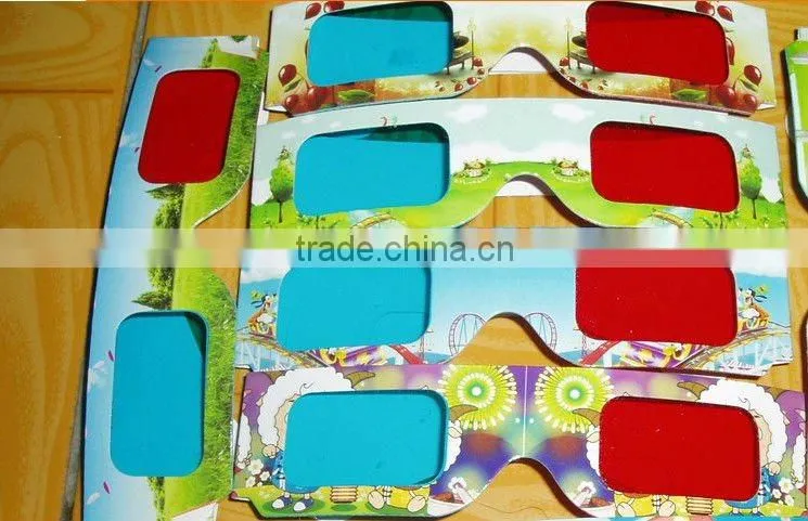 Red Cyan Paper 3D glasses