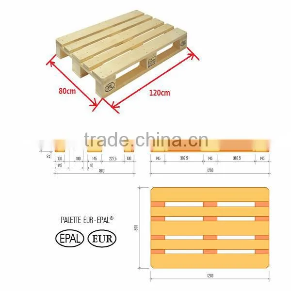 2-Way & 4-Way wooden Pallets for warehouse storage