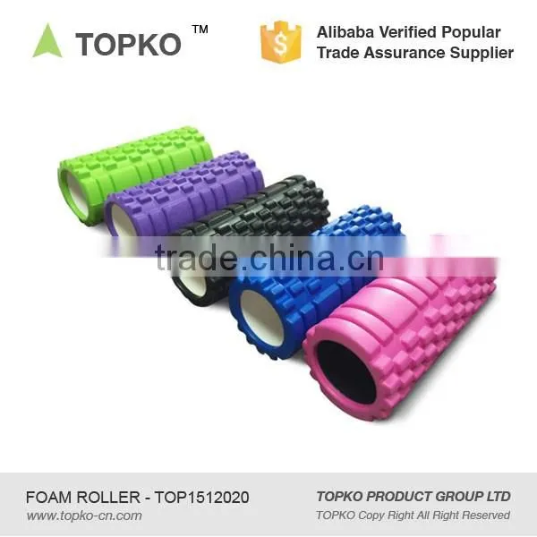 Wholesale Yoga & Pilates Type High Density Grid Foam Roller hard grid 33*14 custom eva foam roller