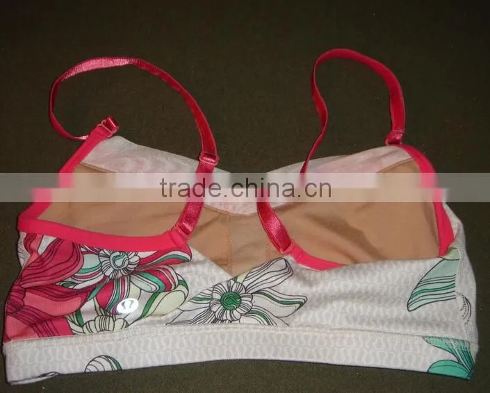 hot sex women custom made padded sports bra