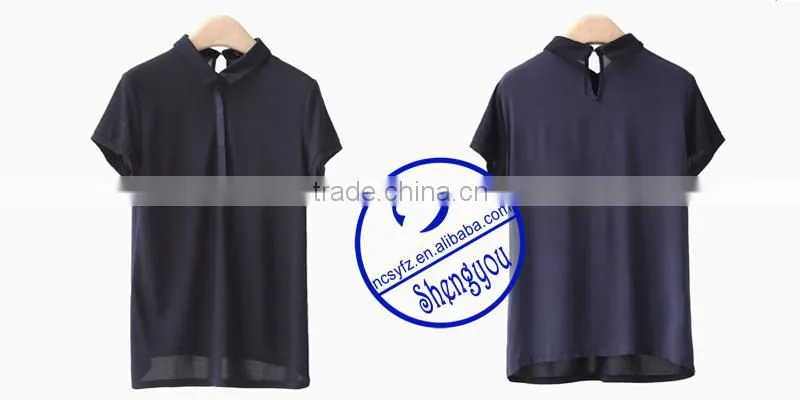 high quality 100 cotton plain women polo t shirt manufactures china
