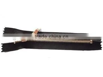 5# metal aluminum zipper fastener close end plated auto lock fancy zipper slider jacket zipper