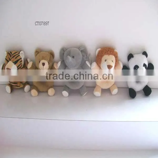 Various Animal Shape Plush Baby Rattles