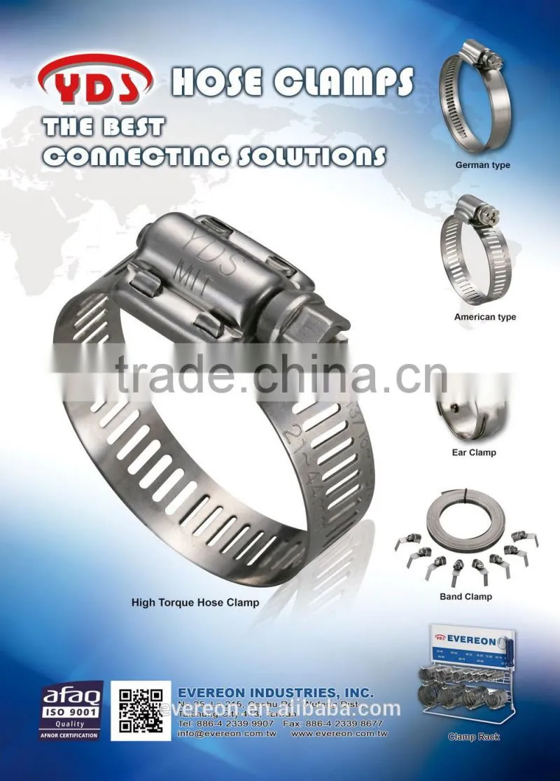 Auto air conditioning parts clip car stainless steel saddle clamp