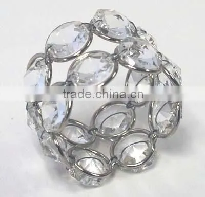 High Quality Wedding Table Decorative Crystal Napkin Rings