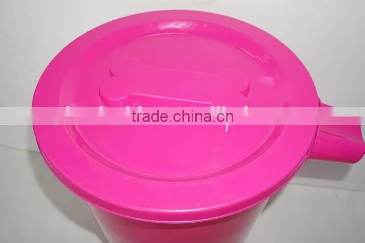 13KG 35liter H510 round pet food container with lid and scoop