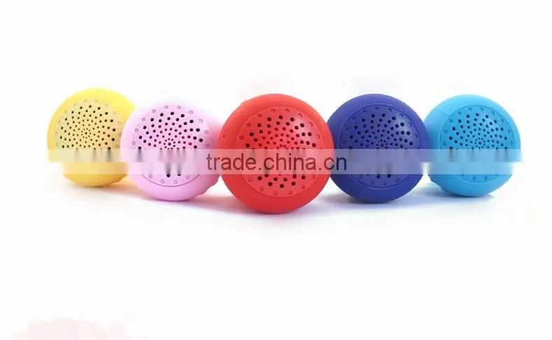 Mini silicone bluetooth wireless rainbow mushroom speaker
