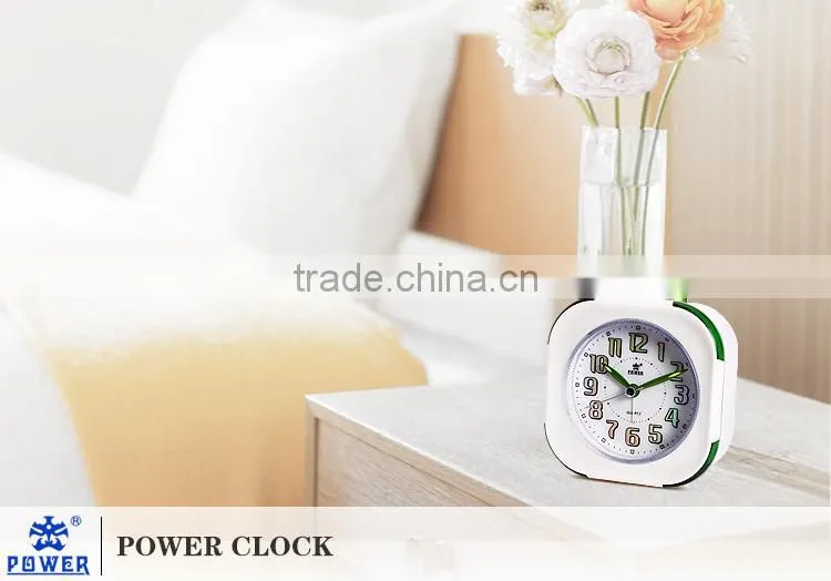 High Quality Plastic Snooze Alarm Clocks By Using Environmental Friendly Protect Raw Material With Alarm Clocks With Lights