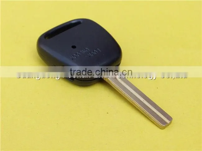 Uncut TOY48 remote key case fob for TOYOTA With Logo and one side hole