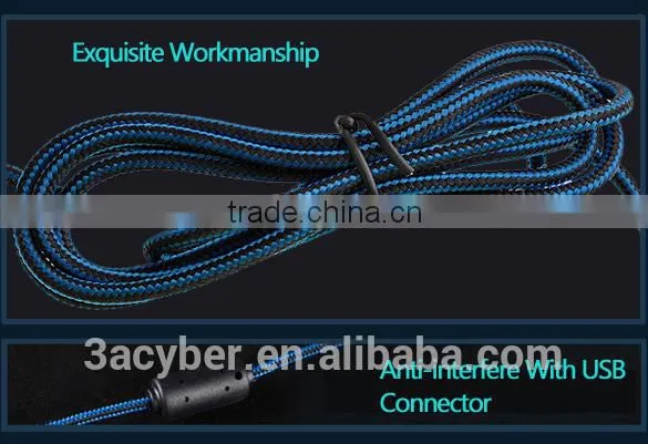 USB Change 6 Buttons 2000 DPI Optical Gaming Mouse