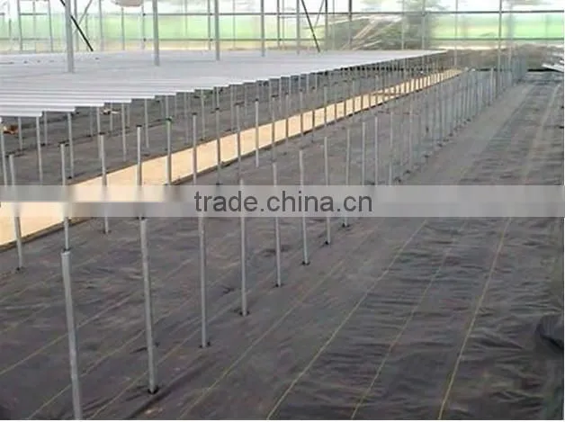 Black polypropylene woven fabric