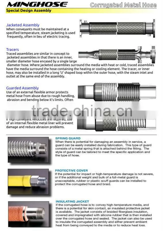 3 Inch Stainless steel flexible metal hose