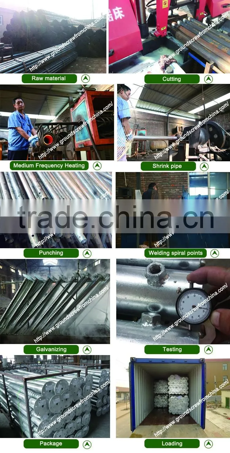 Factory Direct Sale Triangle Flange Ground Screw Anchors