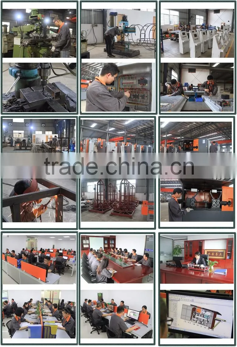 6-32mm fully automatic 4 directions rebar shaping center with two mobile bending units