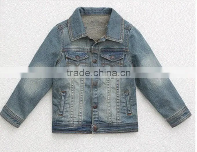 2016 baby boys new style cotton jerans warm jacket windproof