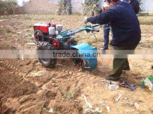 Farm diesel engine power tiller with ditching function