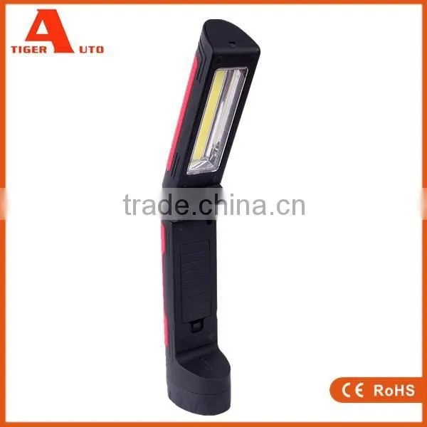 2015 wholesale handhold foldable 2W COB+1LED work lamp