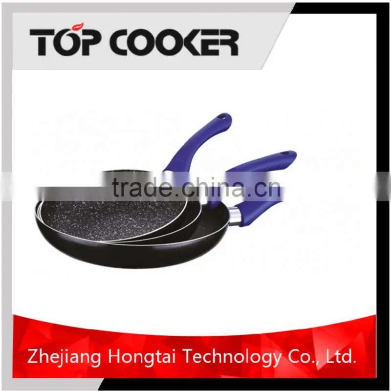 Aluminum Press Marble Coating Stone Cooking Frying Pan