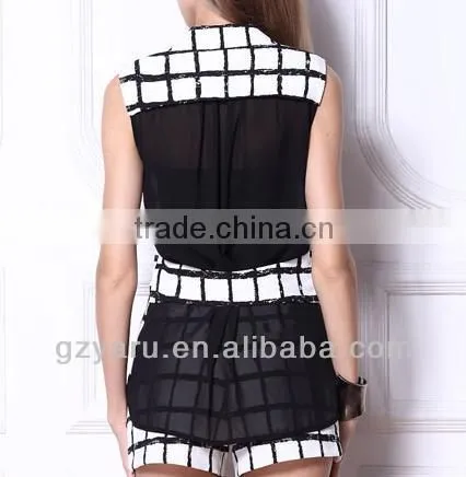 Long Style Fashion Women Sleeveless Blazer Design