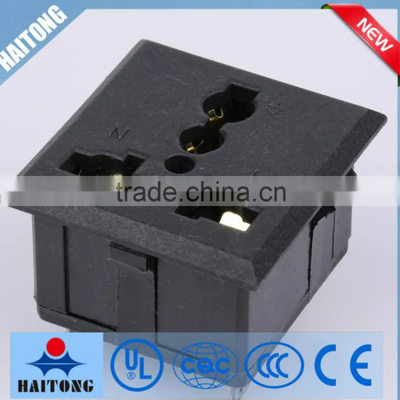 250V 3pin hot sell plugs sockets waterproof AC socket