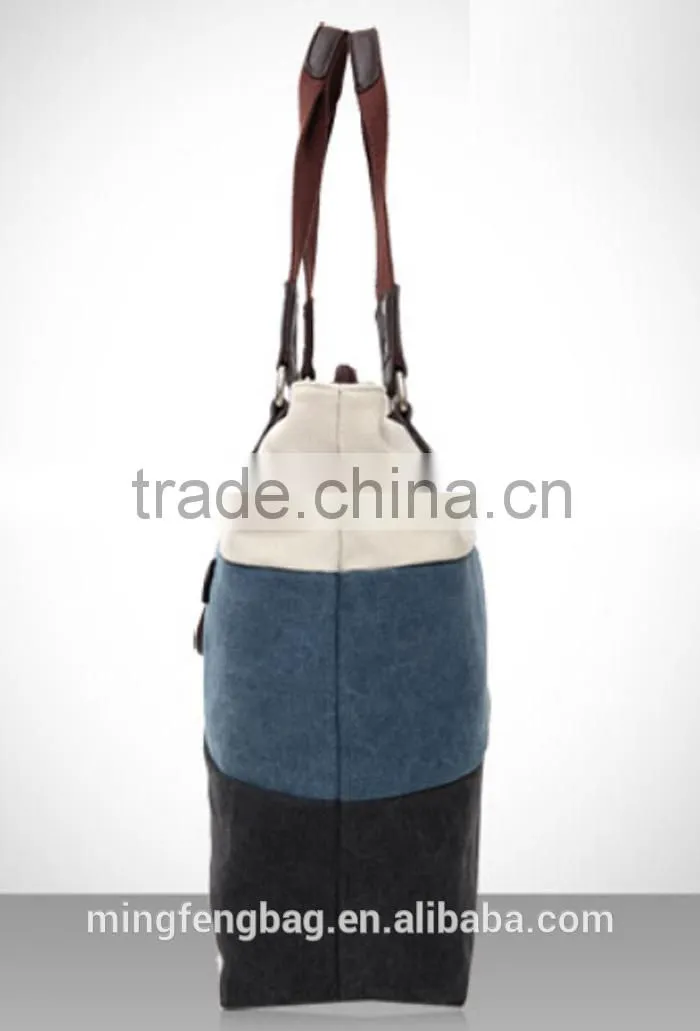 Custom Canvas Tote and Shoulder Portable Large Leisure Travel and Fashion Unsex Shopping Bag