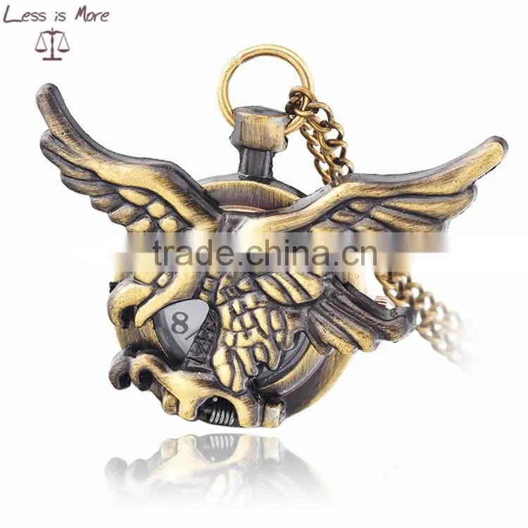 China factory sale latest antique gold pocket watch necklace