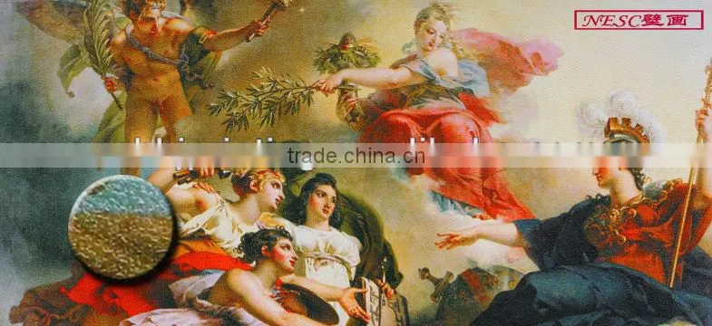 living room wall mural