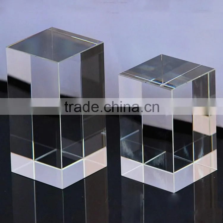 transparent decorative glass blocks laser etched grs engraving crystal block
