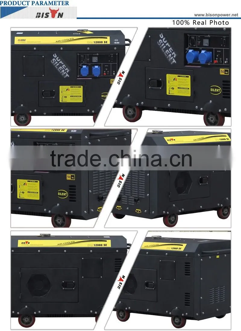 BISON CHINA silent diesel generator 10kva single phase chineses power high voltage generator