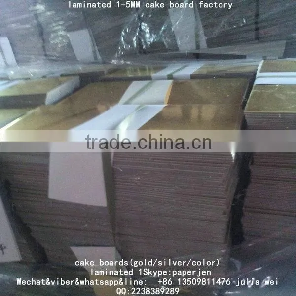 Golden/Silver Cakeboard Thick Cardboard 2.5mm Recycled paper cake board