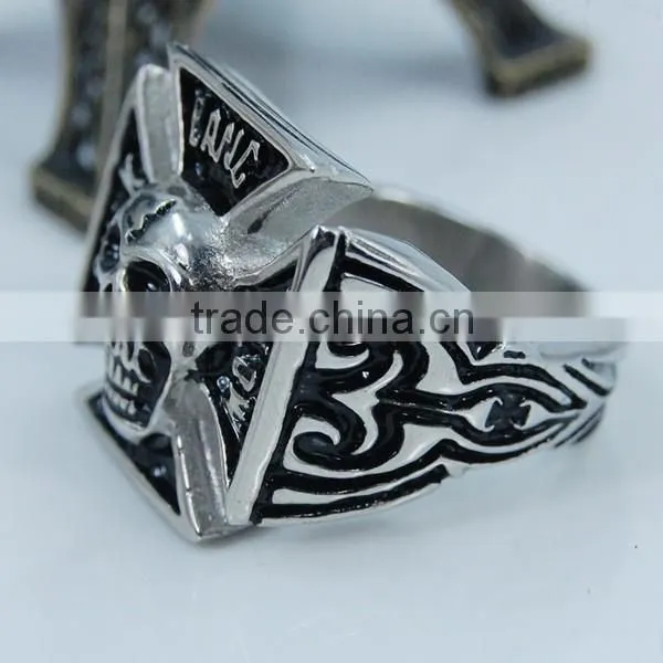 Stainless steel Skull finger rings fashion punk rings