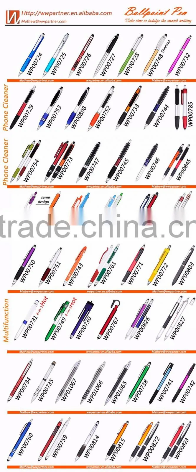 Japanese Plastic Muji Pen 1000 Different Ballpoint Pens for Choose