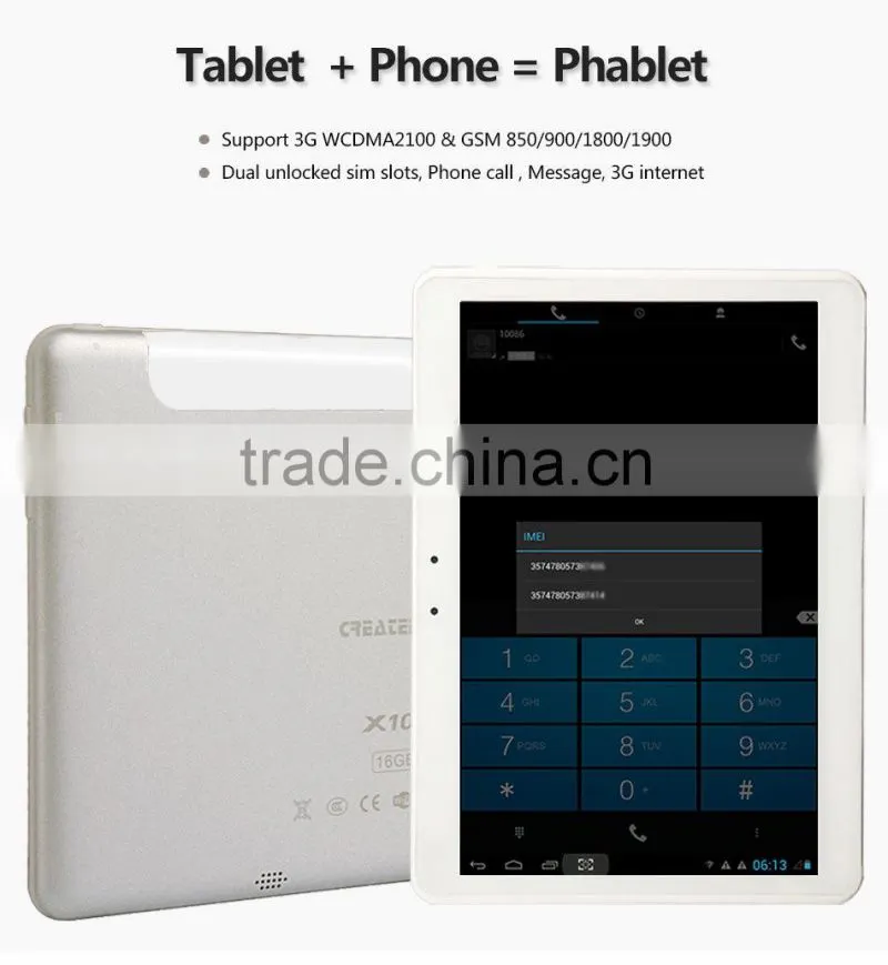 10.1 inch tablet otg wifi tablet sim card ips tablet pc android tablet 3g Created X10S